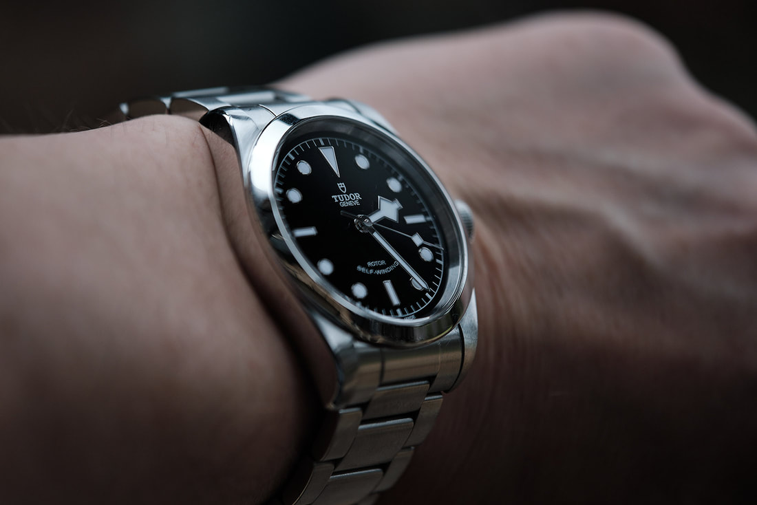 Tudor Black Bay 41 watch on wrist esbjorn.com.au